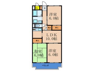 ボンユーマンションの物件間取画像